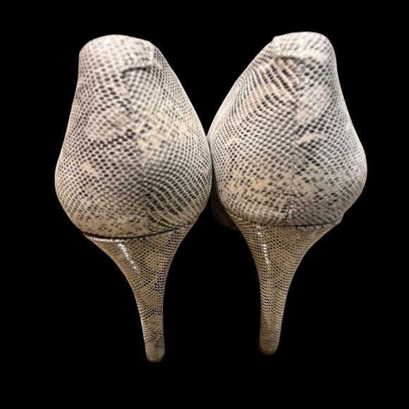 Jessica Simpson Terri Platform Pump Leather Snakeskin Shoes Women’s 7.5 - Picture 5 of 8